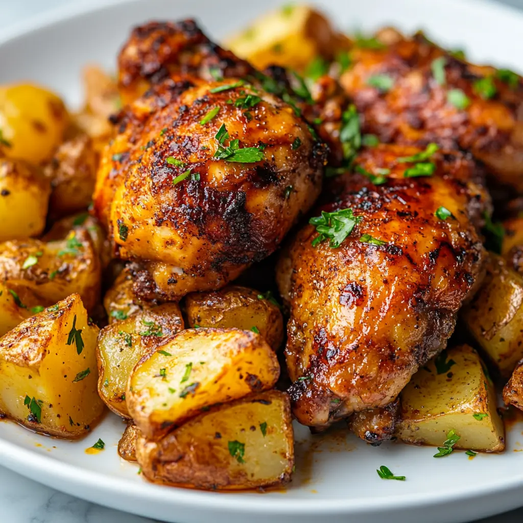 This Air Fryer Chicken and Potatoes recipe is perfect for a quick and delicious weeknight dinner! Featuring juicy chicken and crispy potatoes, it’s made with simple herbs and spices for mouthwatering flavor in every bite. Save this recipe for family meals, gatherings, or anytime you want an easy dish that packs a punch!