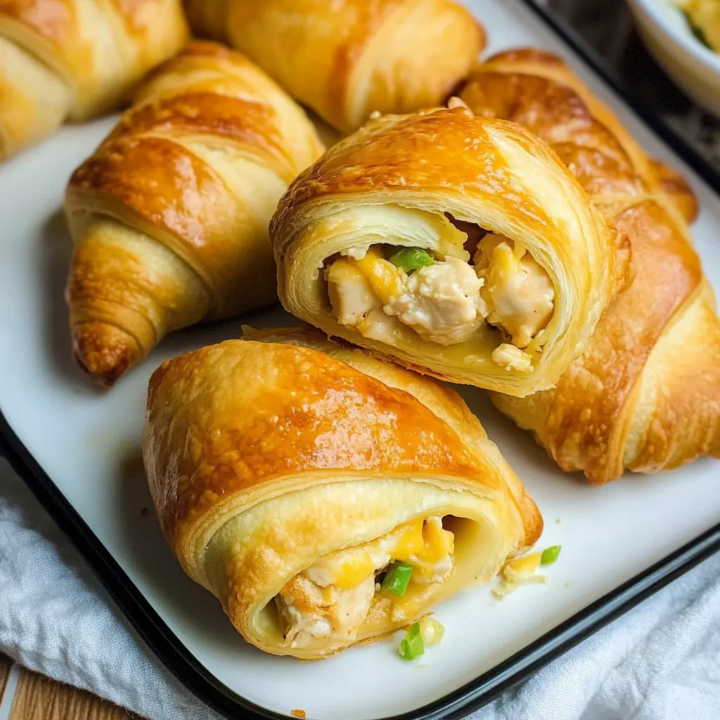 These Cheesy Chicken Crescent Roll-Ups are the perfect blend of gooey cheese and flavorful chicken, all wrapped in a buttery crescent roll. Great for a quick dinner or a fun party appetizer, you won't be able to resist these bite-sized delights. Save this recipe for your next gathering or family meal – they are sure to impress!