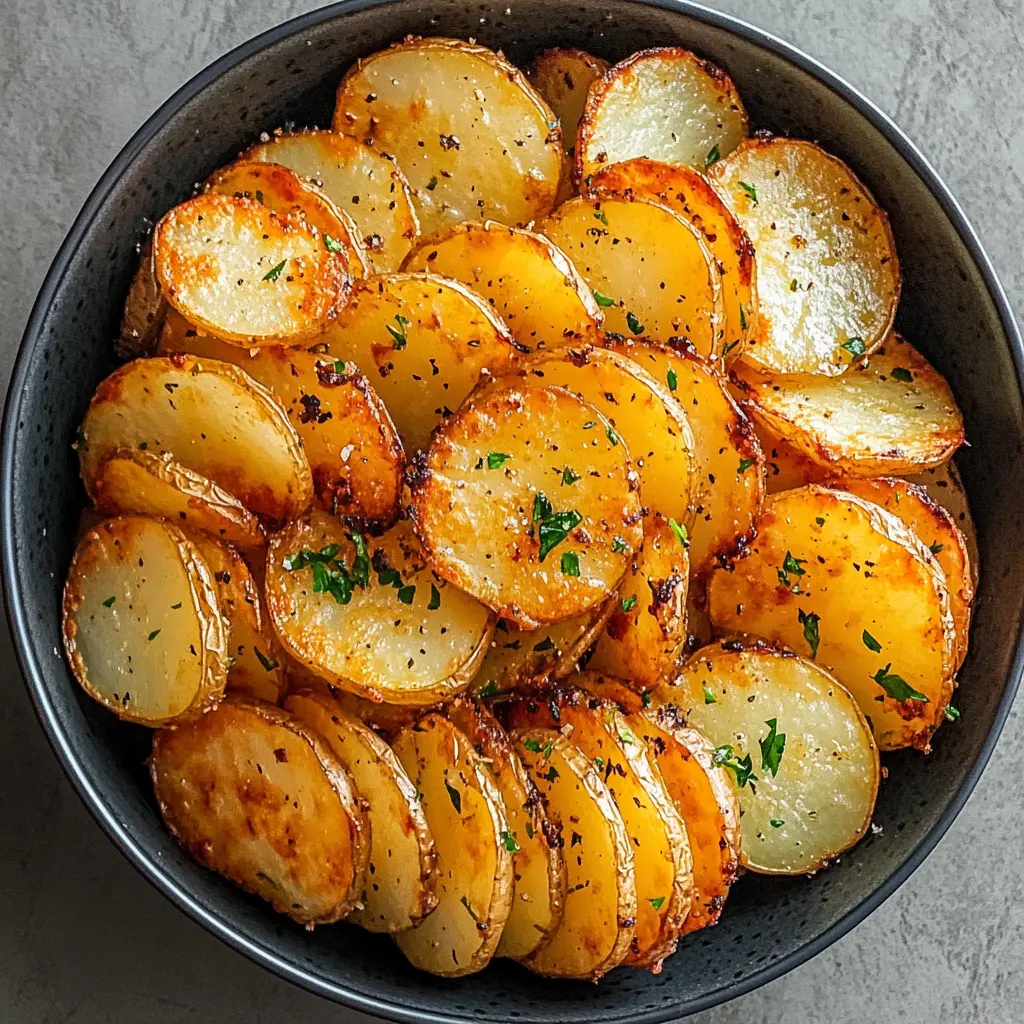 Crispy on the outside and tender on the inside, these air fryer sliced potatoes are a delightful side dish! With just a few simple ingredients, you can enjoy perfectly seasoned potatoes in no time. Ideal for barbecues, weeknight dinners, or a quick snack, don’t forget to save this recipe for your next gathering!