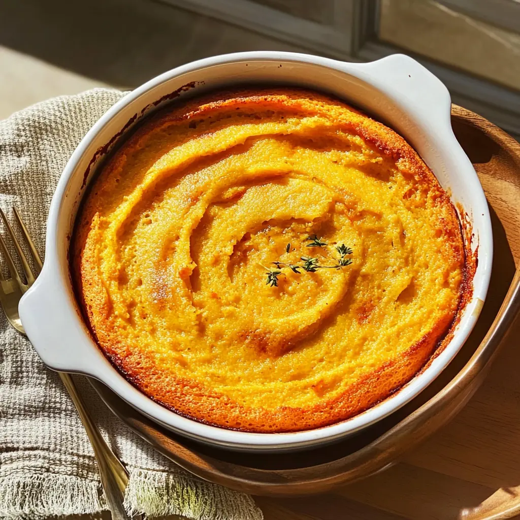 This delicious Carrot Soufflé from Blackberry Farm is a must-try! Perfectly sweet and fluffy, it's made with fresh carrots blended into a creamy mixture and baked to perfection. The combination of flavors makes it a standout side dish for any meal. Save this recipe for your next family gathering or holiday feast, and impress your guests with something truly special!