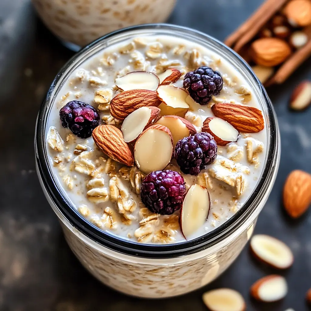 Start your day with these easy and nutritious Classic Vanilla Almond Overnight Oats! Made with creamy almond milk and a hint of vanilla, this recipe is perfect for a quick breakfast. The oats soak up the flavors overnight, making them deliciously soft and ready to enjoy. Save this recipe for busy mornings or a healthy snack anytime!