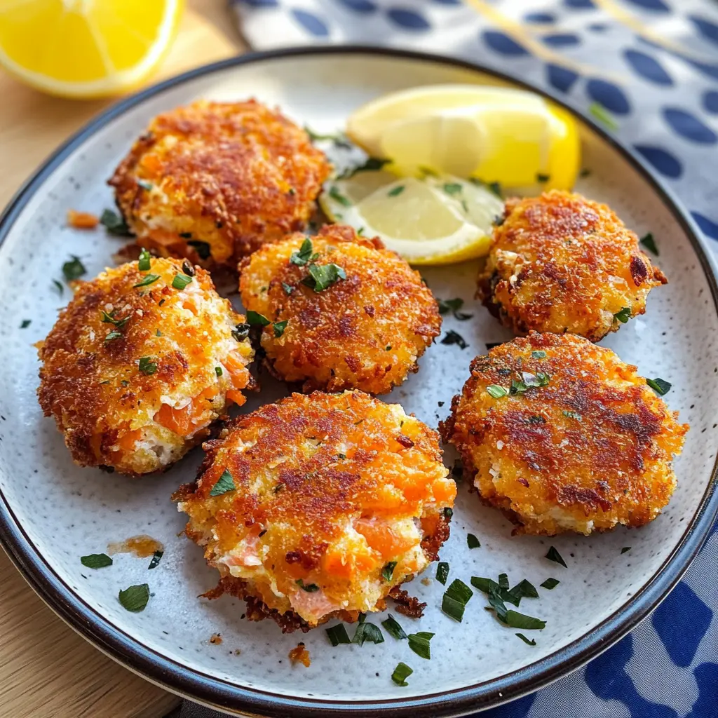 Crispy on the outside and tender inside, these Fresh Salmon Croquettes are a delicious seafood delight! Made with wholesome salmon, fresh herbs, and a touch of lemon, they are perfect for brunch or a light dinner. Don't miss out—save this recipe now to impress your family and friends with a delightful dish anytime!