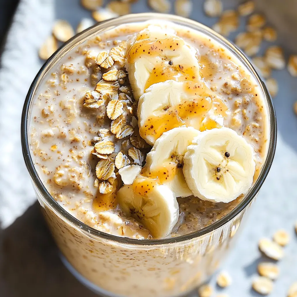 Start your day with these creamy High-Protein Overnight Oats featuring delicious peanut butter and banana! Packed with protein and fiber, this easy breakfast will keep you full and energized. Perfect for busy mornings or meal prep. Save this recipe for a quick, nutritious start any day of the week!