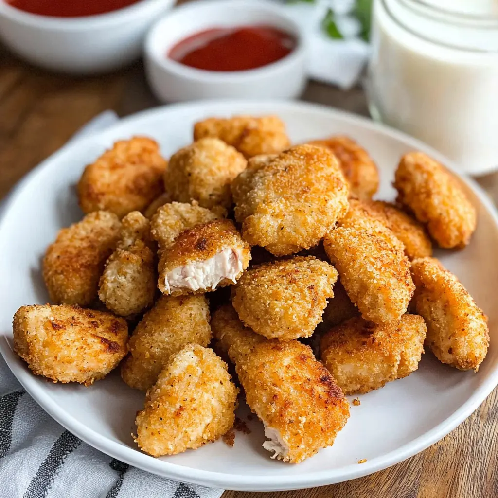 Get ready for a family favorite with these quick and easy homemade air fryer chicken nuggets! Crispy on the outside and juicy on the inside, they're made with simple ingredients you likely have at home. Perfect for dinner, snack time, or kids’ parties. Save this recipe now to whip up a delicious, healthier alternative to store-bought nuggets any time!