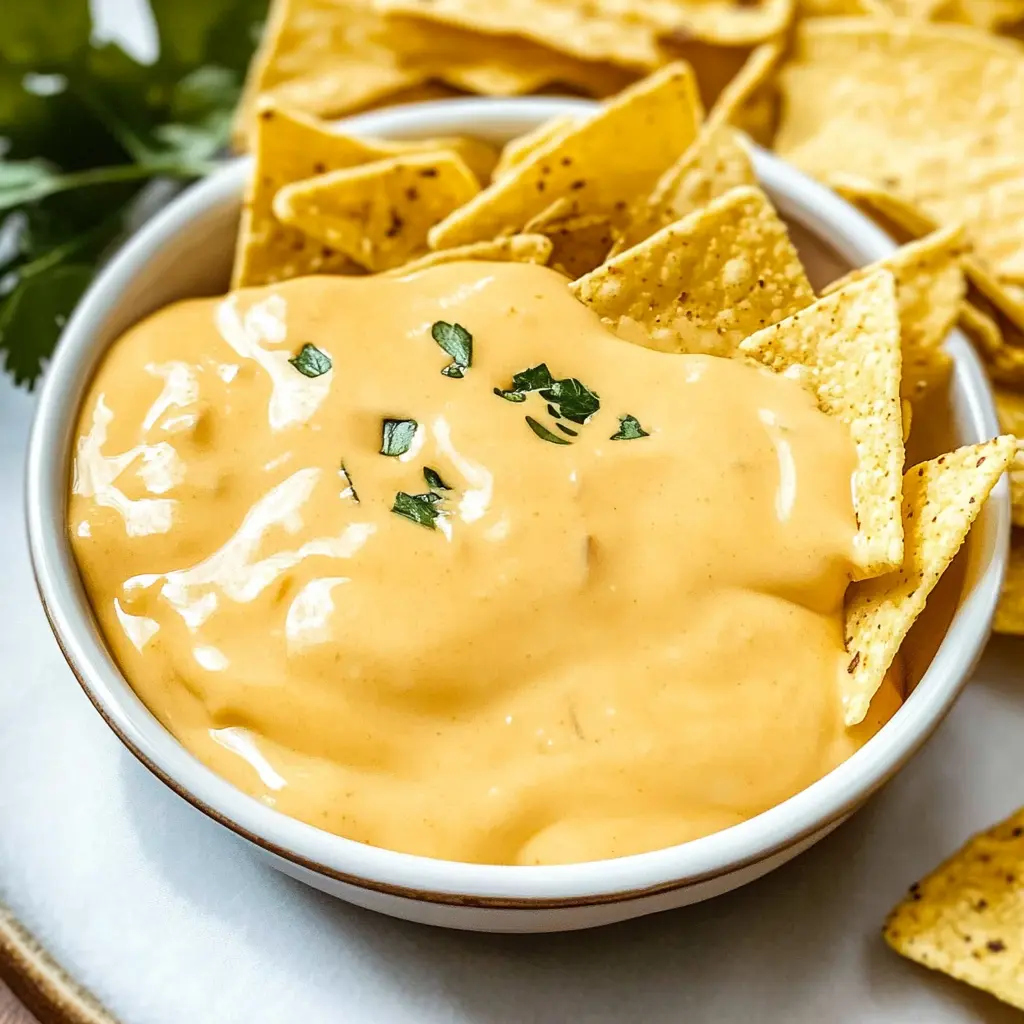 This creamy Nacho Cheese Sauce is a game-changer for your snack time! With its smooth texture and rich flavor, it’s perfect for drizzling over nachos, popcorn, or even veggies. Made with real cheese and spices, it's easy to whip up in minutes. Save this recipe to impress your friends at the next big game or movie night!