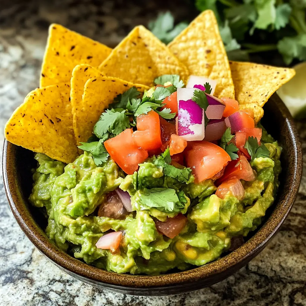 Ready for a quick and easy guacamole recipe that's perfect for any occasion? This creamy avocado dip is bursting with fresh flavors from lime, garlic, and cilantro, making it an ideal snack or party appetizer. Pair it with chips, veggies, or tacos! Save this simple recipe for your next gathering or a cozy night in – your taste buds will thank you!