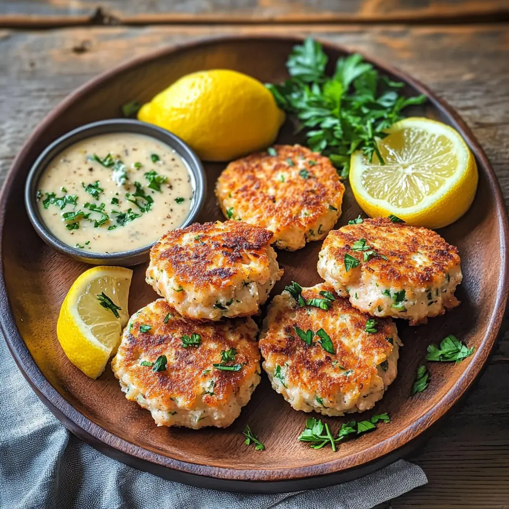 Get ready for a delightful meal with these easy Salmon Patties paired with a zesty Lemon Garlic Sauce! Packed with nutritious salmon and bursting with fresh flavors, this recipe is perfect for a quick weeknight dinner or a weekend gathering. Save this pin for a tasty dish that everyone will love! Perfect for serving alongside a fresh salad or your favorite sides.