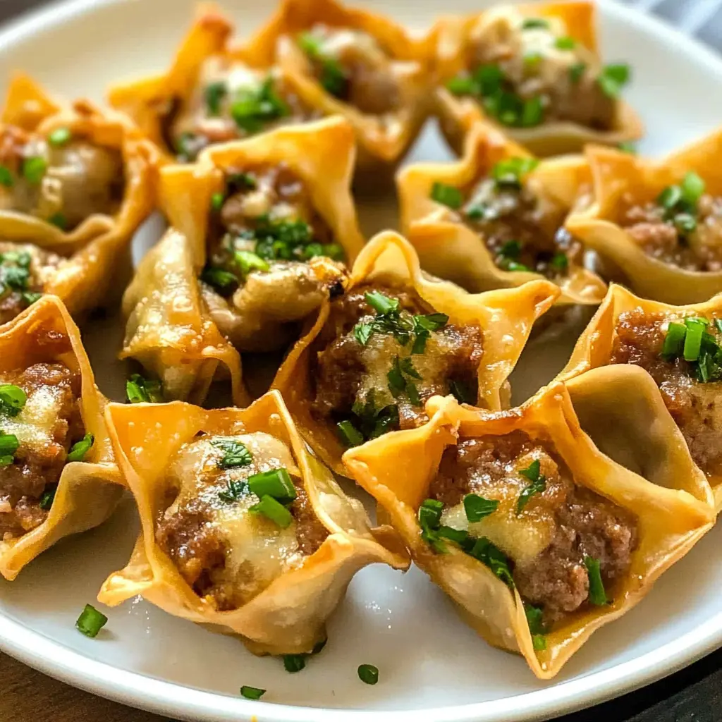 These Sausage Wontons are a delicious blend of savory flavors wrapped in crispy perfection! With juicy sausage, fresh herbs, and a touch of spice, they're perfect for appetizers or snack time. Easy to make and always a crowd-pleaser, save this recipe for your next gathering or cozy night in—your taste buds will thank you!