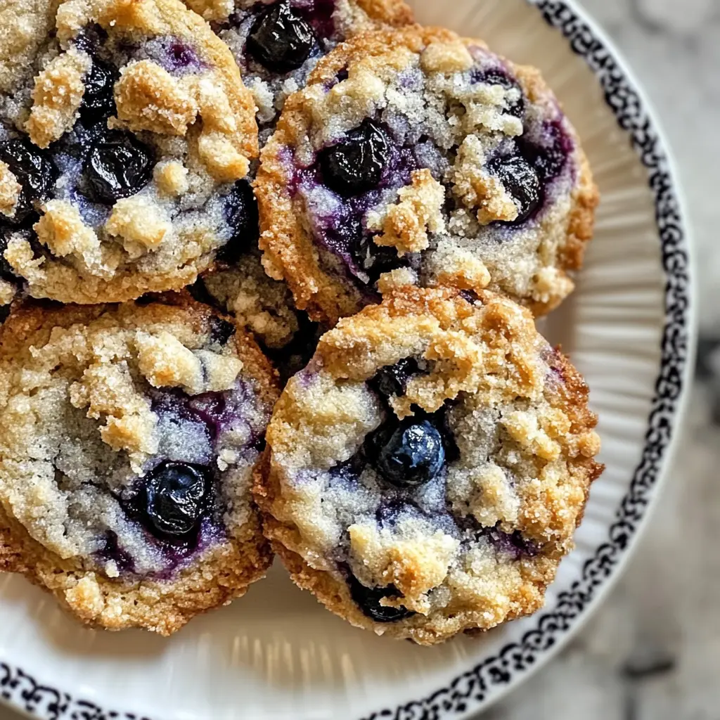 Start your day off right with these delicious Blueberry Muffin Cookies topped with a buttery streusel! Bursting with juicy blueberries and a soft, chewy texture, these cookies combine the best of both worlds. Perfect for breakfast or a snack, save this recipe today for a delightful treat anytime!