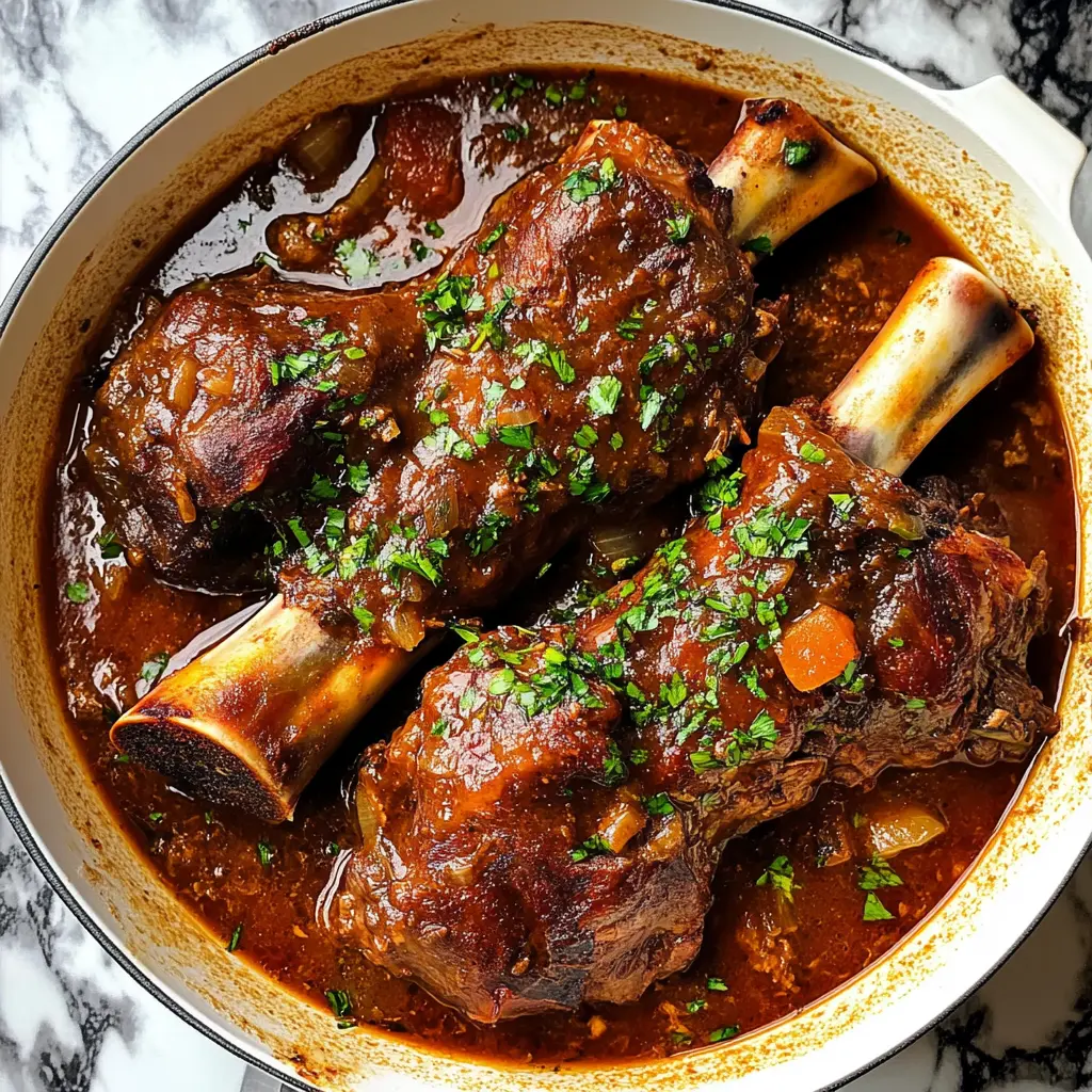 Get ready to impress with tender Braised Lamb Shanks, a dish that melts in your mouth! This recipe features juicy shanks simmered in rich broth, creating a flavor explosion that’s perfect for cozy dinners or special occasions. Save this recipe to create a memorable meal your friends and family will love!