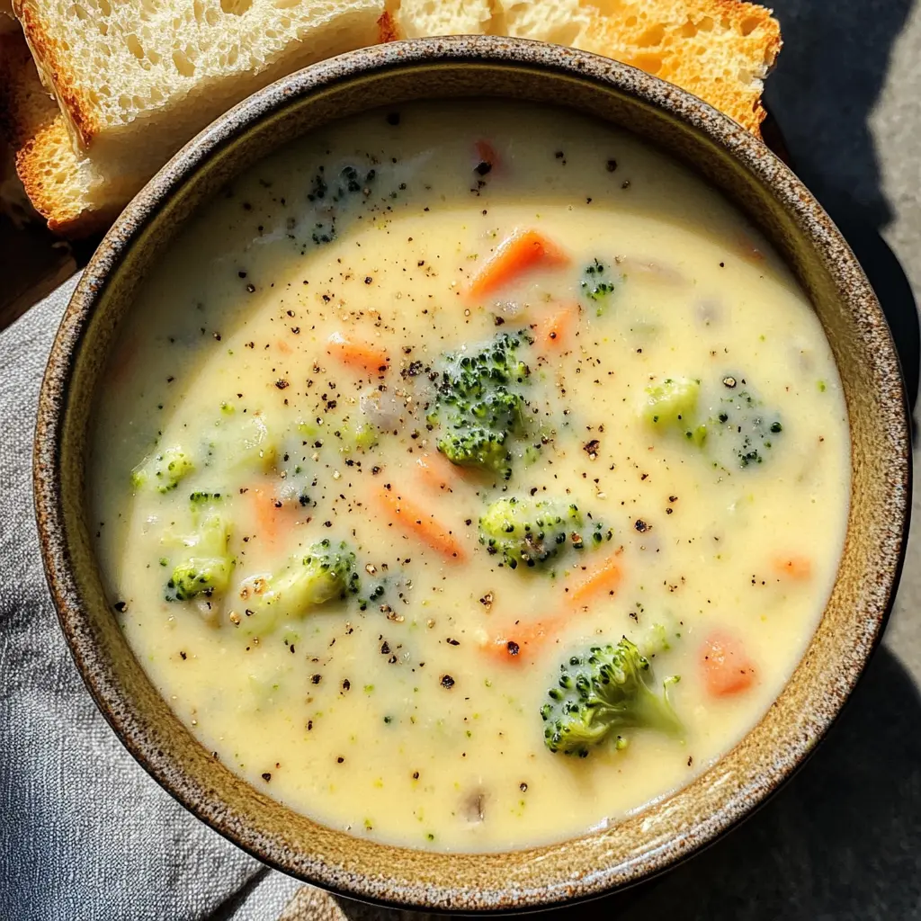 Warm up with a creamy Broccoli Cheese Soup that’s not just comforting but packed with nutrients! Made with fresh broccoli and melted cheddar, this easy recipe is a hit for lunch or dinner. Perfect for chilly days or as a delightful side dish. Save this recipe and enjoy a bowl of cheesy goodness anytime you want!