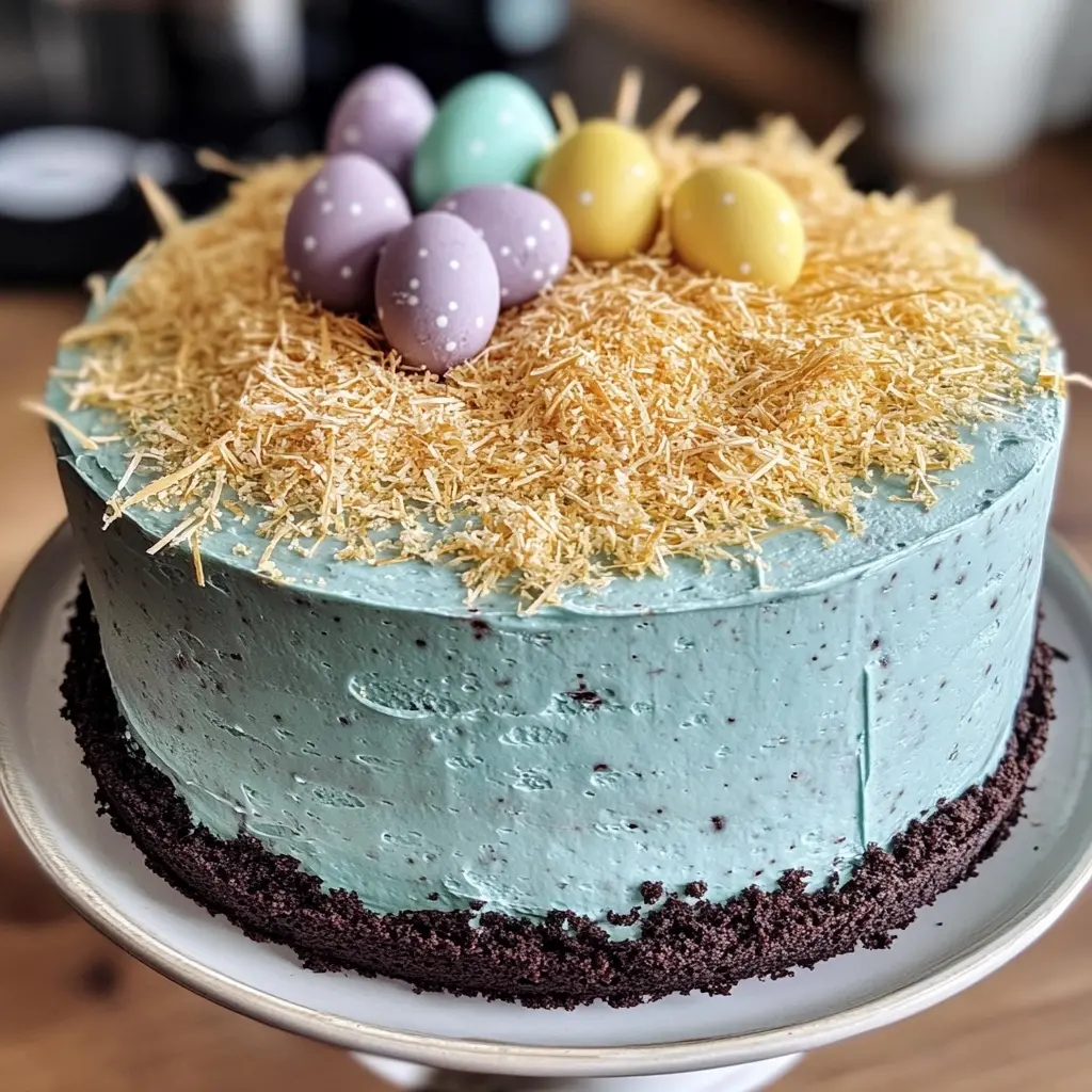 This Chocolate Easter Cake is a must-have for your holiday celebrations! Rich chocolate layers, creamy frosting, and festive decorations make it a delightful centerpiece. Perfect for family gatherings, this cake will surprise and please everyone. Don’t forget to save this recipe for your next special occasion! 🐰🍫