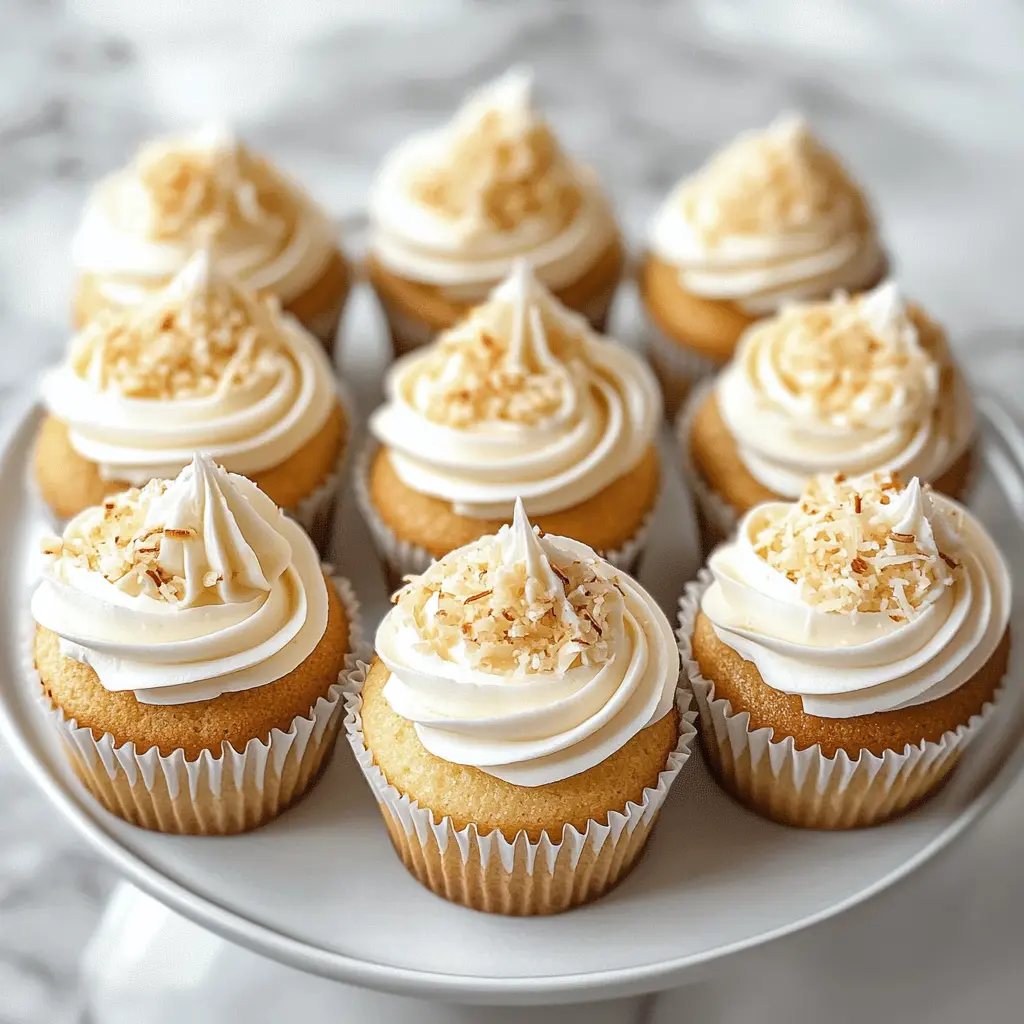 These Coconut Cream Cupcakes are a delightful treat for any occasion! With a fluffy coconut-infused cake topped with creamy coconut frosting, each bite is a taste of paradise. Perfect for birthdays, holidays, or just a sweet indulgence at home. Save this recipe to bring a burst of tropical flavor to your dessert table!