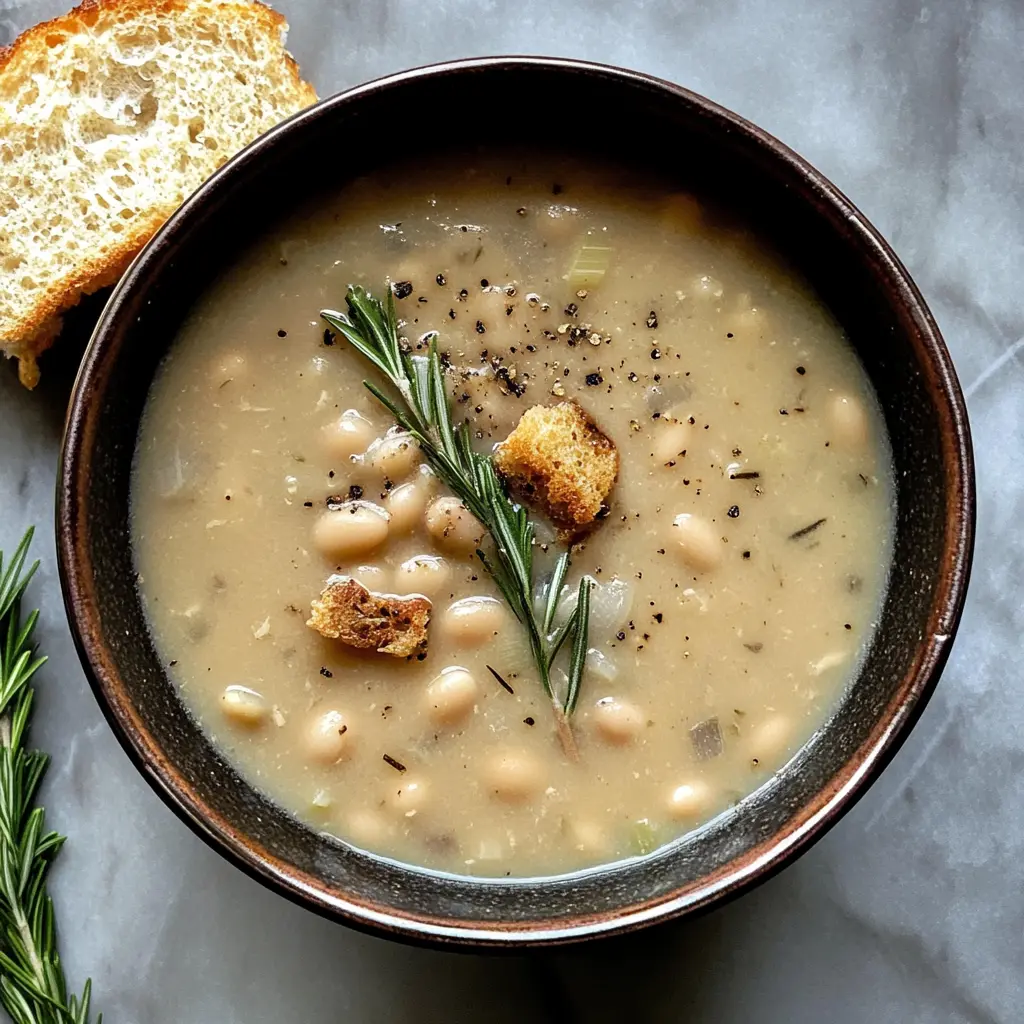 Warm up with this comforting Easy Rosemary Garlic White Bean Soup! Packed with protein-rich white beans and fragrant rosemary, this recipe is perfect for cozy nights in or quick lunches. Enjoy its delicious blend of flavors with just a few simple ingredients. Save this recipe to try it anytime you're craving a hearty soup that's both delicious and nutritious!