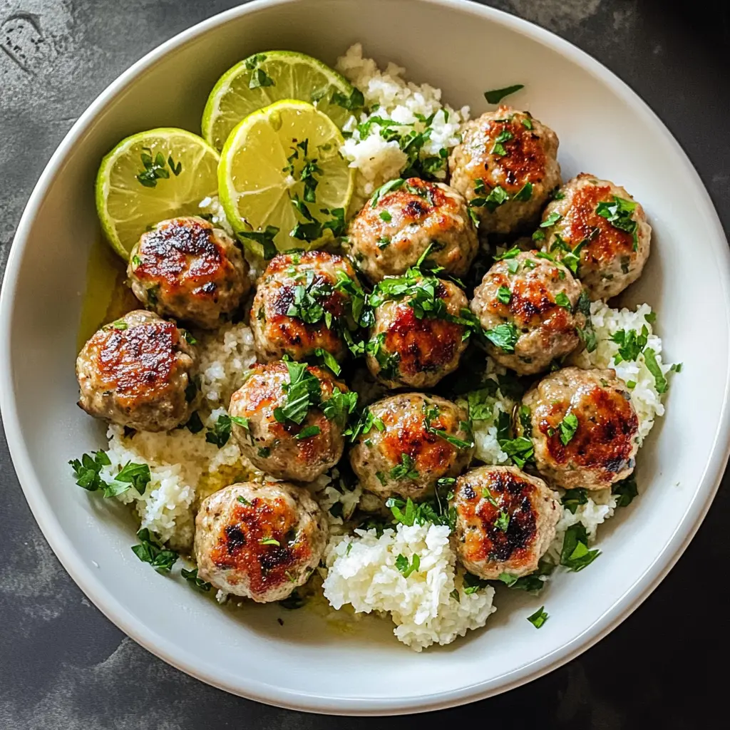 Juicy Greek Chicken Meatballs bring a burst of flavor to your table! Made with tender chicken, fresh herbs, and a hint of Mediterranean spices, these meatballs are perfect for a weeknight dinner or a gathering with friends. Serve them with tzatziki and pita for a delightful meal! Save this recipe for your next culinary adventure!