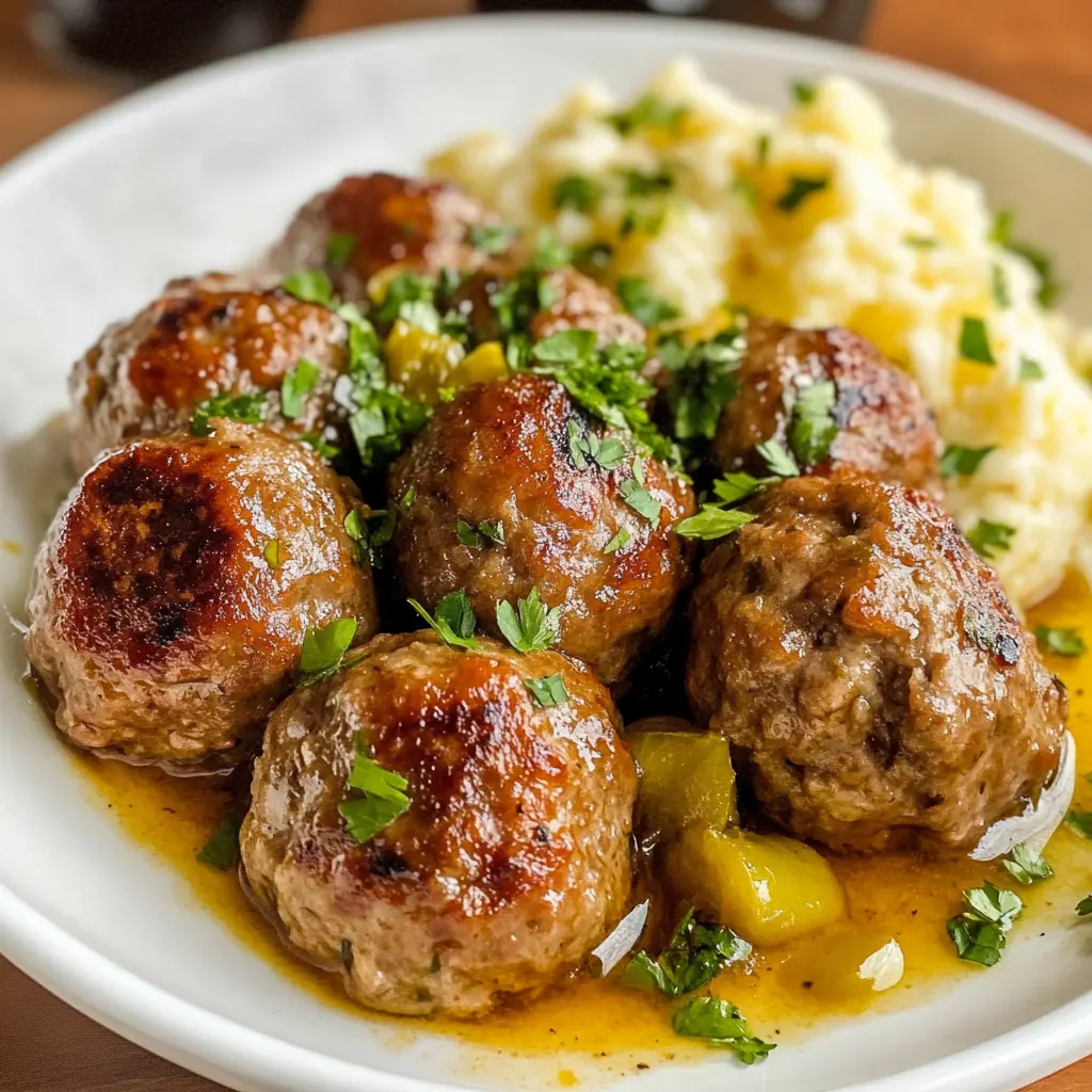 Bring a taste of Greece to your dinner table with these flavorful Greek Meatballs! Made with juicy ground meat, fresh herbs, and a hint of feta cheese, they are perfect for any weeknight meal or special occasion. Save this recipe for a delicious twist on classic meatballs that your family will love! Serve them with tzatziki and pita for a satisfying dish.