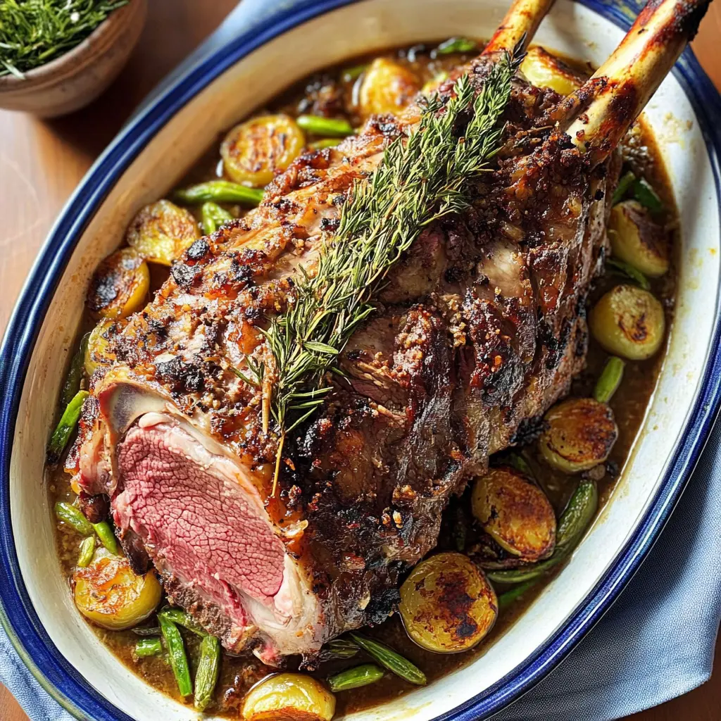 Tender and juicy, this leg of lamb recipe is perfect for special occasions! Featuring aromatic garlic, fresh herbs, and a delightful rosemary crust, it’s sure to impress your family and friends. Serve it alongside roasted vegetables for a complete meal. Save this recipe for your next gathering and enjoy a meal that’s bursting with flavor!