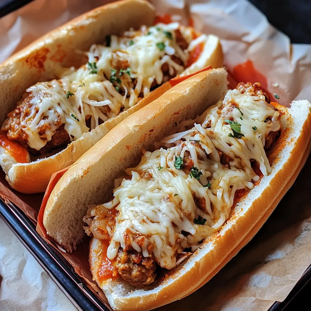 Get ready for a delicious twist on a classic favorite! These Meatball Subs are loaded with tender, flavorful meatballs, rich marinara sauce, and gooey melted cheese. Perfect for lunch, dinner, or game day, this easy recipe is a crowd-pleaser. Save this pin to whip up these mouthwatering subs for your next gathering!