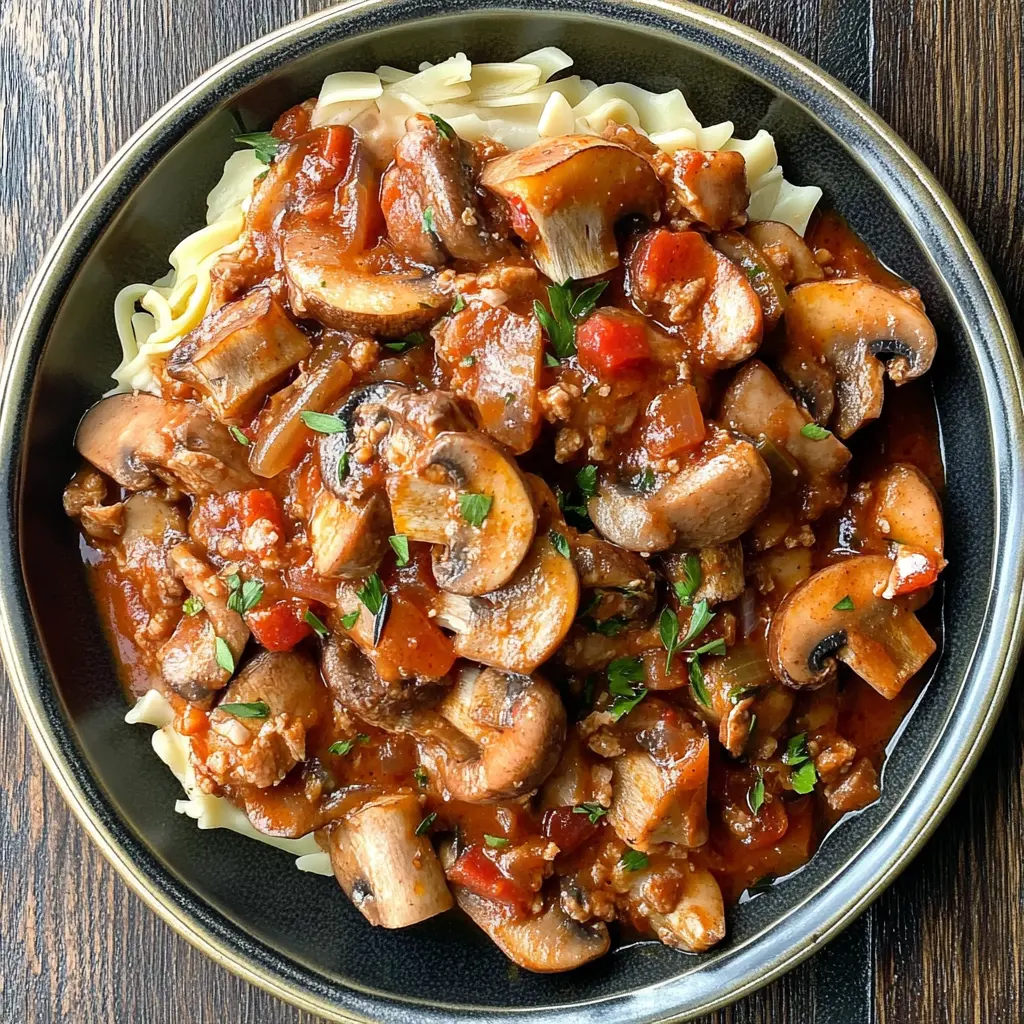 Warm up your dinner table with this rich and hearty Mushroom Pork Ragout! Packed with tender pork, earthy mushrooms, and savory herbs, it's a comfort food classic that’s perfect for family gatherings or cozy nights in. Save this recipe for a delightful meal that’s sure to impress your guests. Enjoy it over pasta or with crusty bread for the ultimate experience!