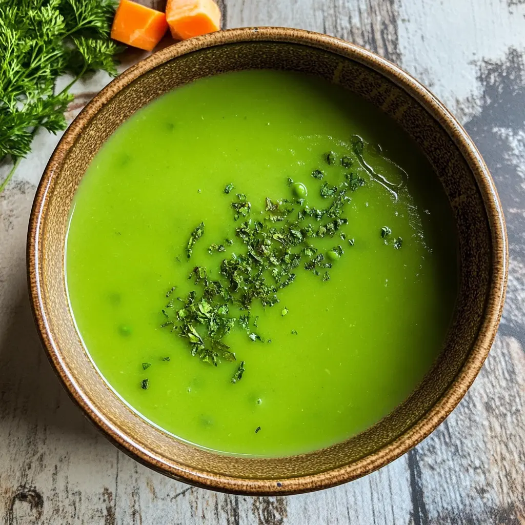 Warm up your day with a creamy and delicious pea soup! This quick recipe features vibrant green peas, fresh herbs, and a hint of homemade goodness. Perfect for lunch or dinner, it's a comforting dish that everyone will love. Save this simple and satisfying pea soup recipe for a nourishing meal anytime you crave something wholesome!