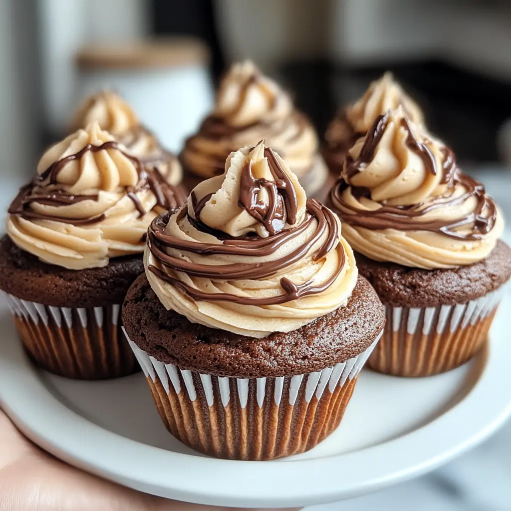 Treat yourself to these delightful Peanut Butter Chocolate Swirl Cupcakes! With a rich chocolate base and a creamy peanut butter swirl, they're the perfect indulgence for any occasion. These cupcakes are easy to make and will impress your friends and family. Don't forget to save this recipe for your next celebration or cozy dessert night!