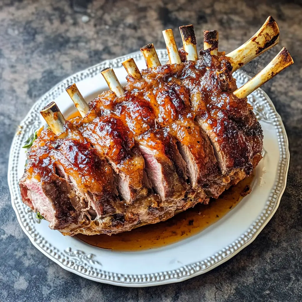 This Pork Crown Roast with Whiskey Glaze is the ultimate centerpiece for your holiday table! With its stunning presentation and a mouthwatering sweet and smoky glaze, it’s sure to impress your guests. Perfect for special occasions, save this recipe now to elevate your next gathering!