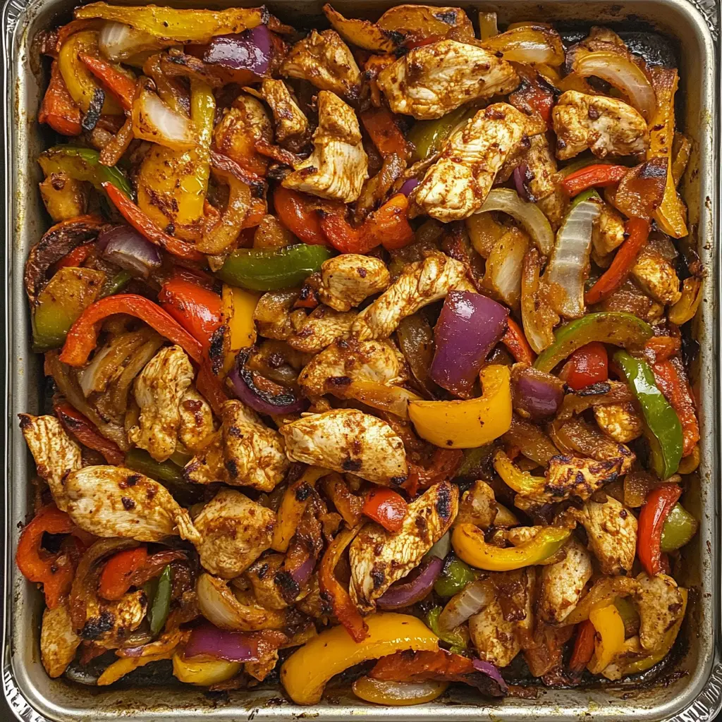 Looking for an easy weeknight dinner? These Sheet Pan Chicken Fajitas are colorful, flavorful, and come together in no time! With tender chicken, bell peppers, and spices, this dish is perfect for busy families. Save this recipe for a fun taco night or meal prep to enjoy any day of the week!