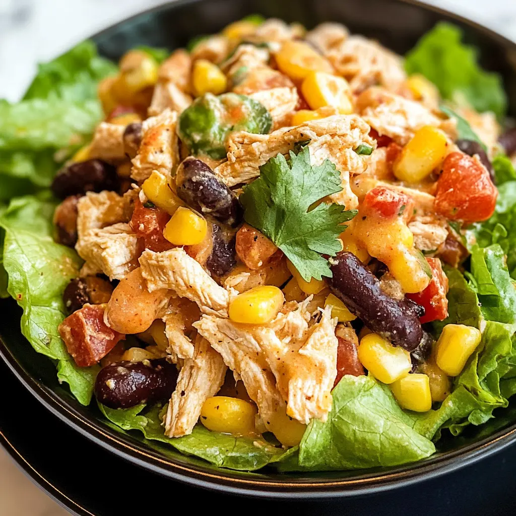 Brighten up your meal with this Southwest Chicken Salad, bursting with vibrant flavors! Packed with grilled chicken, black beans, corn, and a zesty lime dressing, this salad is a perfect blend of freshness and protein. Great for lunch or a light dinner, save this recipe for your next family gathering or potluck!