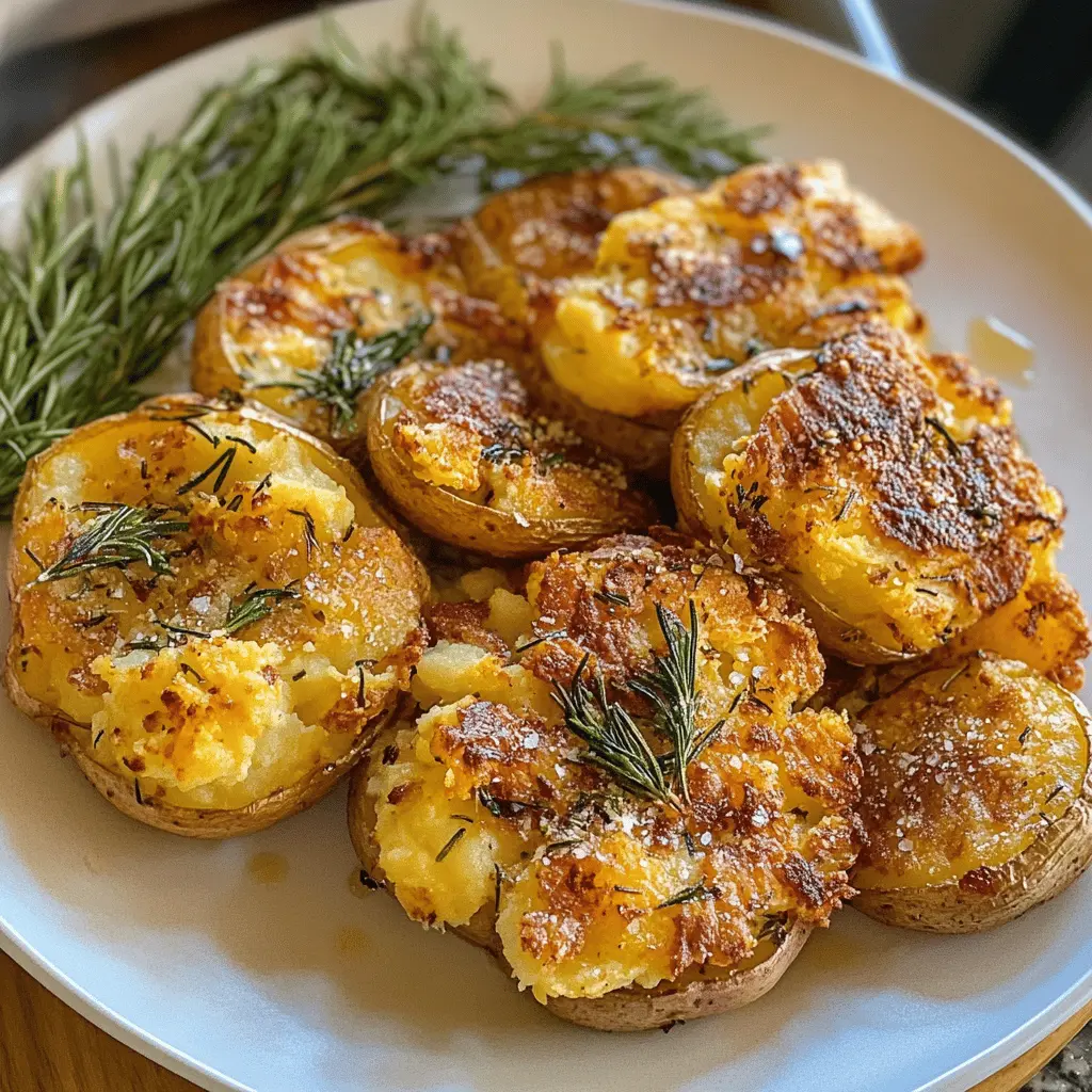 Get ready for a flavorful twist with these Grilled Garlic Rosemary Smashed Potatoes! With crispy edges and a delightful garlic-rosemary blend, they’re perfect for summer barbecues or cozy dinners. These potatoes are simple to make and sure to impress your guests. Save this recipe for your next gathering and enjoy a side dish that everyone will love!
