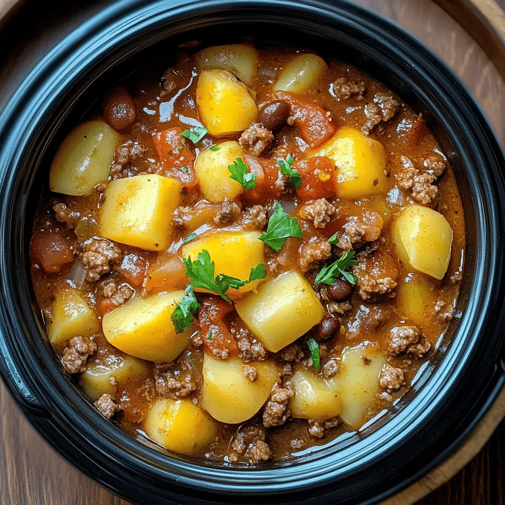 This Slow Cooker Cowboy Casserole is packed with ground beef, beans, and cheesy goodness, making it a hearty dish for any family meal. Easy to prepare and perfect for busy nights, just toss the ingredients in your slow cooker and let it work its magic. Don't forget to save this recipe for a cozy dinner that everyone will love! Perfect for gatherings or weeknight meals!