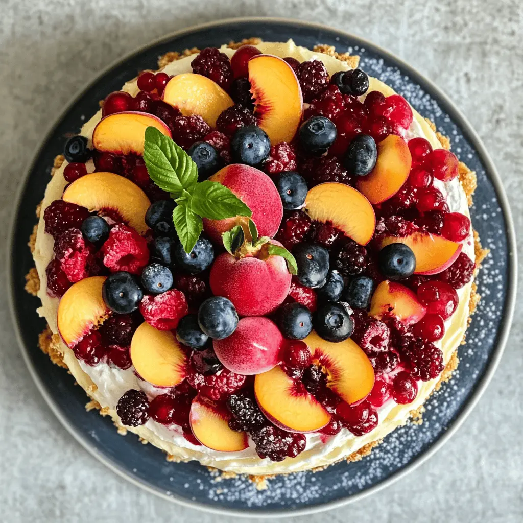 This Summer Berry and Peach Cheesecake is a delightful twist on a classic dessert! With a creamy filling studded with fresh peaches and a vibrant berry topping, it’s perfect for sunny gatherings and potlucks. Don’t miss out on making this show-stopping treat that everyone will love. Save this recipe for your next summer celebration!